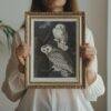 Snowy White Owl Audubon Print - John James Audubon Bird Watching Art, Vintage Owl Wall Decor, Birds of America Poster