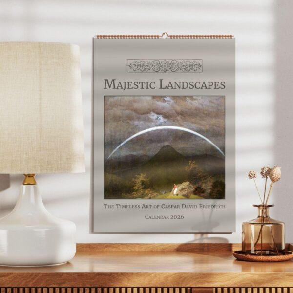 Caspar David Friedrich Wall Calendar – Landscape Painting, Romantic Art Gift, Semi-Glossy Paper