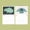 De Mesquita Wall Calendar – Dutch Artist, Woodcut Print, MC Escher Teacher, Semi-Glossy Paper