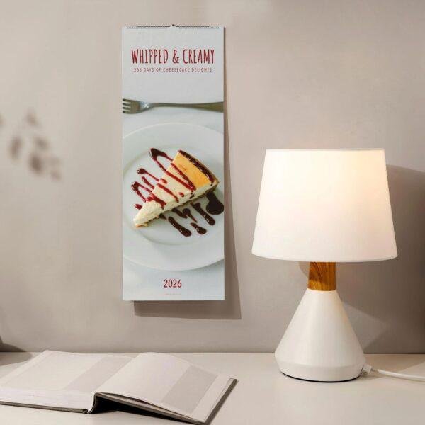 Whipped & Creamy Wall Calendar – Cream Cheese Cake, Gift For Cooks, Semi-Glossy Paper