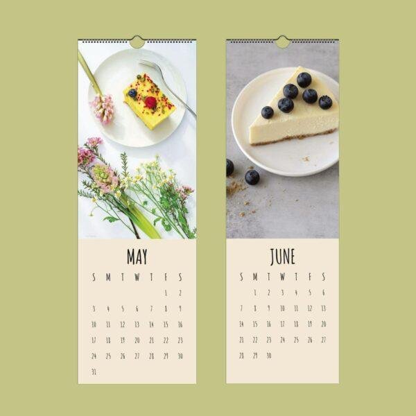 Whipped & Creamy Wall Calendar – Cream Cheese Cake, Gift For Cooks, Semi-Glossy Paper