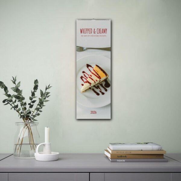 Whipped & Creamy Wall Calendar – Cream Cheese Cake, Gift For Cooks, Semi-Glossy Paper