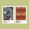 Botanical Calendar – Arts and Crafts, William Morris Style, Semi-Glossy Paper