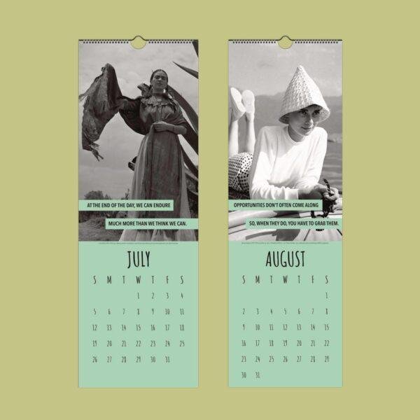 Empowering Women Wall Calendar - Female Empowerment, Motivational Quotes, Semi-Glossy Paper