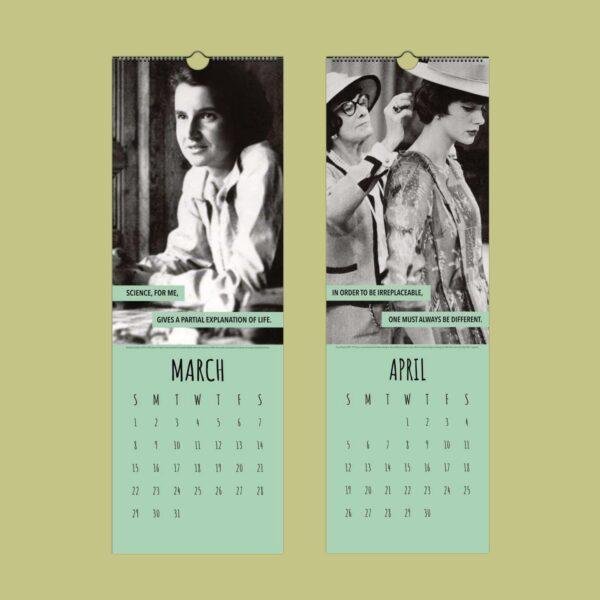 Empowering Women Wall Calendar - Female Empowerment, Motivational Quotes, Semi-Glossy Paper