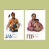 American Heritage Wall Calendar - Charles Bird King's First Nations Art, Semi-Glossy Paper
