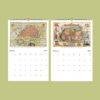 Antique World Map Calendar – Vintage Cartography, Country Atlas, Semi-Glossy Paper