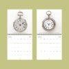 Pocket Watch Wall Calendar - Vintage Steampunk Horology Art