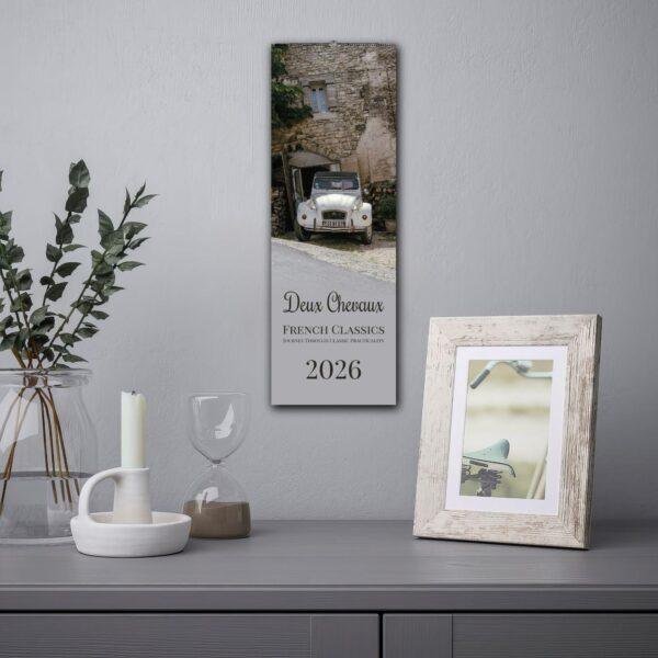 Citroën 2CV Wall Calendar Slimeline - Classic French Car, Vintage Auto Art, Deux Chevaux Photography