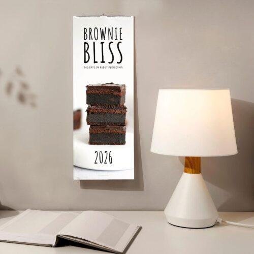 Brownie Calendar – Chocolate Fudge Wall Calendar for Brownie Lovers, Bakers & Chocolate Enthusiasts, 12 Months of Fudgy Bliss