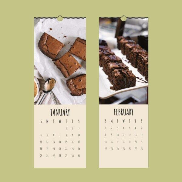Brownie Calendar – Chocolate Fudge Wall Calendar for Brownie Lovers, Bakers & Chocolate Enthusiasts, 12 Months of Fudgy Bliss