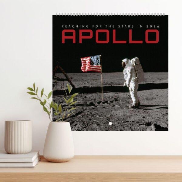 Apollo Astronaut Wall Calendar – NASA Moon Mission, Space Exploration, Semi‑Glossy Paper
