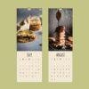Cookie Calendar - Wall Calendar with Gourmet Cookie Art, Unique Gift, Cookies Near Me, Chunky Chocolate Chip Decor
