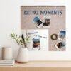 Retro Moments Polaroid Wall Calendar - Vintage Art, Minimalist Decor, Ideal Gift for Home or Office, Retro & Nostalgic Photography