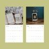 Retro Moments Polaroid Wall Calendar - Vintage Art, Minimalist Decor, Ideal Gift for Home or Office, Retro & Nostalgic Photography