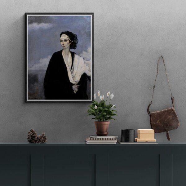 Romaine Brooks – Ida Rubinstein, Female Painter, Lesbian Gift, Art Print
