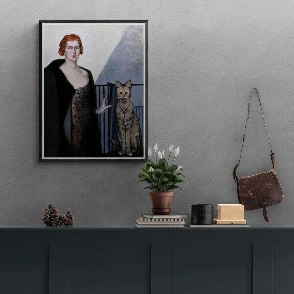 Romaine Brooks – La Baronne Emile D’Erlanger, Female Painter, Lesbian Gift, Art Print