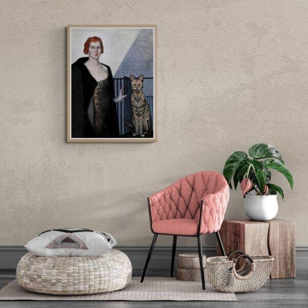 Romaine Brooks – La Baronne Emile D’Erlanger, Female Painter, Lesbian Gift, Art Print