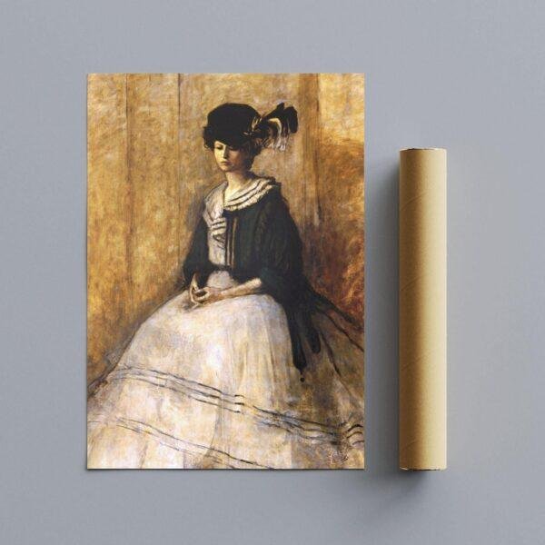 Romaine Brooks – La Veste en Soie Verte, Female Painter, Lesbian Gift, Gallery Matte