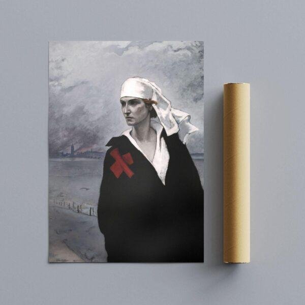 Romaine Brooks – La France Croisée, Female Painter, Lesbian Gift, Art Print