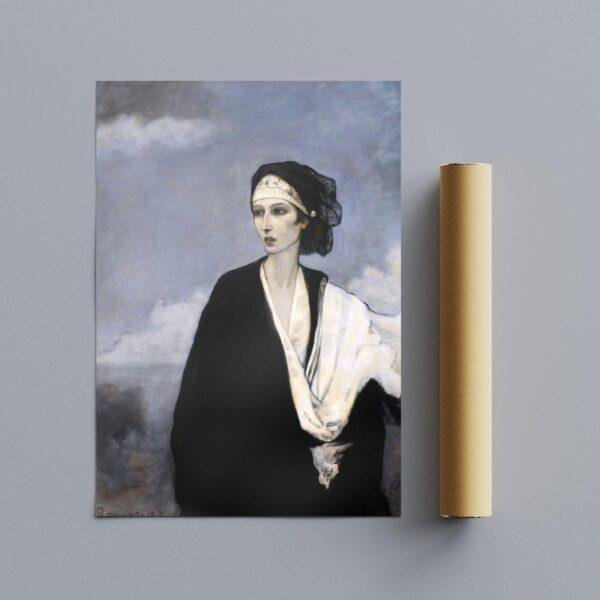 Romaine Brooks – Ida Rubinstein, Female Painter, Lesbian Gift, Art Print