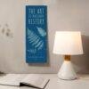 Blue Cyanotype Fern Wall Calendar Slimline – Botanical Art Print by Ella Hurd