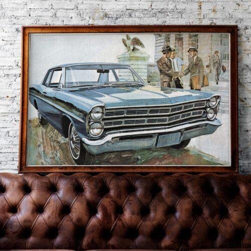 1967 Ford Custom 500 - Printable Art, Retro American Cars, Wall Decor, Classic Car, Enthusiast Gift