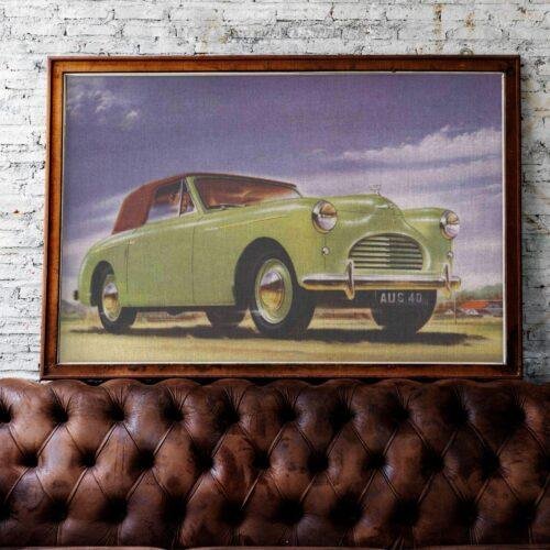 Austin A40 Sports Poster, Classic British Car Print, Automobile Art, Vintage Car Wall Decor