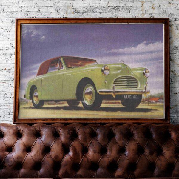 Austin A40 Sports Poster, Classic British Car Print, Automobile Art, Vintage Car Wall Decor