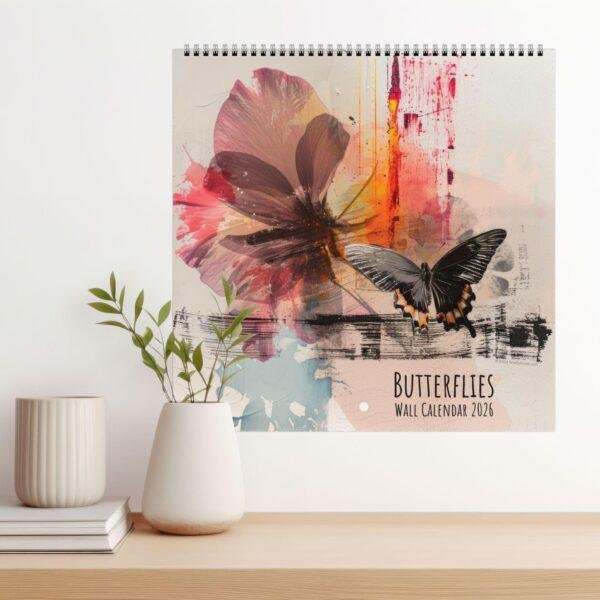 Butterflies Wall Calendar - Vibrant Butterfly Art for Nature Lovers - Perfect Calendar Gift for Home Decor
