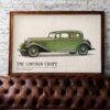 1933 Lincoln Coupe Poster - Classic American Car Decor