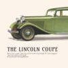 1933 Lincoln Coupe Poster - Classic American Car Decor