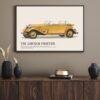 1933 Lincoln Phaeton Poster - Classic American Car Decor