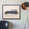1933 Lincoln Town Sedan Poster - Classic American Car Decor