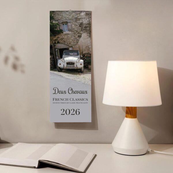 Citroën 2CV Wall Calendar Slimeline - Classic French Car, Vintage Auto Art, Deux Chevaux Photography