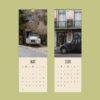 Citroën 2CV Wall Calendar Slimeline - Classic French Car, Vintage Auto Art, Deux Chevaux Photography