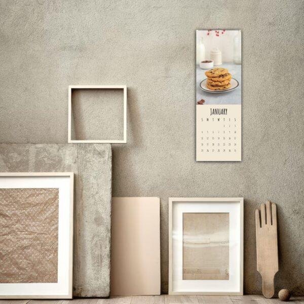Cookie Calendar - Wall Calendar with Gourmet Cookie Art, Unique Gift, Cookies Near Me, Chunky Chocolate Chip Decor