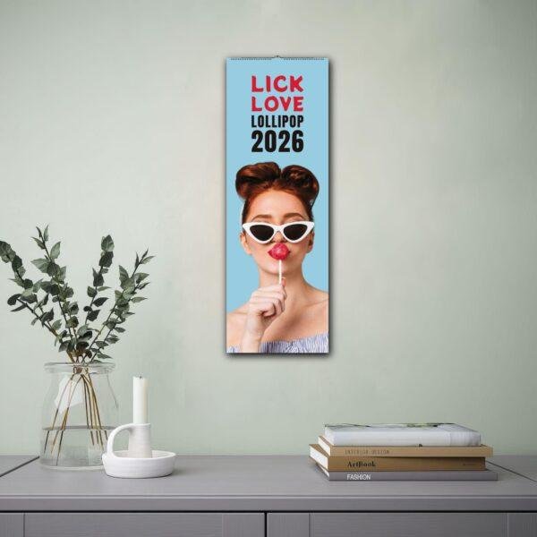 Pinup Wall Calendar - Sexy Retro Girl Pop Art, Colorful Candy Theme, Fun Women’s Decor, Unique Gift for Pinup Art Lovers
