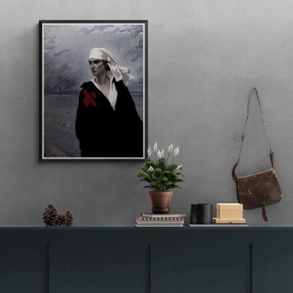 Romaine Brooks – La France Croisée, Female Painter, Lesbian Gift, Art Print