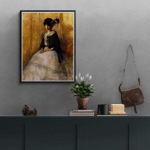 Romaine Brooks – La Veste en Soie Verte, Female Painter, Lesbian Gift, Gallery Matte