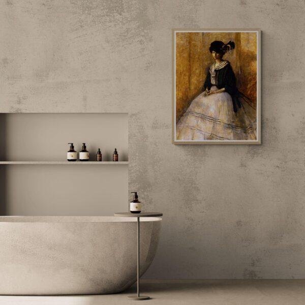 Romaine Brooks – La Veste en Soie Verte, Female Painter, Lesbian Gift, Gallery Matte