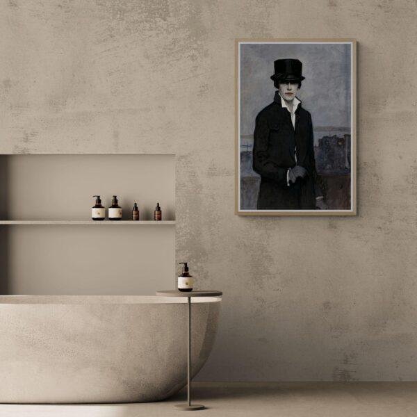 Romaine Brooks – Self-Portrait, Female Painter, Lesbian Gift, Art Print