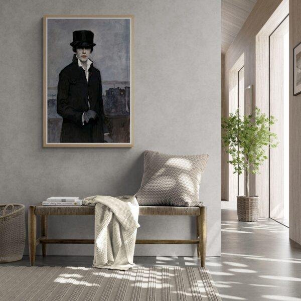 Romaine Brooks – Self-Portrait, Female Painter, Lesbian Gift, Art Print