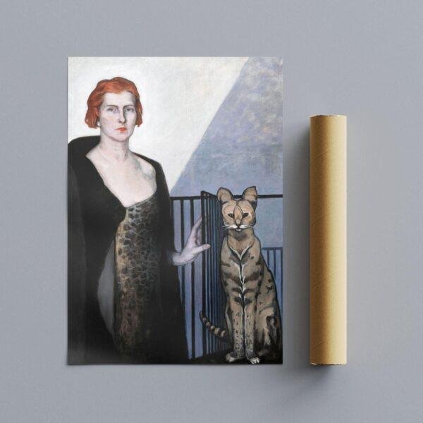Romaine Brooks – La Baronne Emile D’Erlanger, Female Painter, Lesbian Gift, Art Print