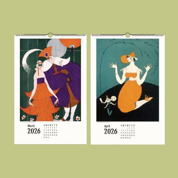 Ralph Barton Wall Calendar – American Cartoonist Art, Caricature Drawing, Cartoon Humor Illustration, Collectible Gift