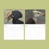 African Wildlife Calendar – Bird Illustrations, World Travel, Natural History Art, Semi-Glossy Paper