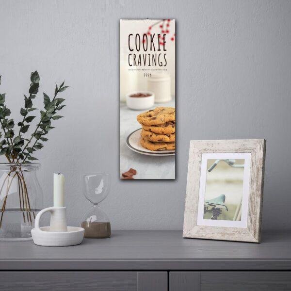 Cookie Calendar - Wall Calendar with Gourmet Cookie Art, Unique Gift, Cookies Near Me, Chunky Chocolate Chip Decor