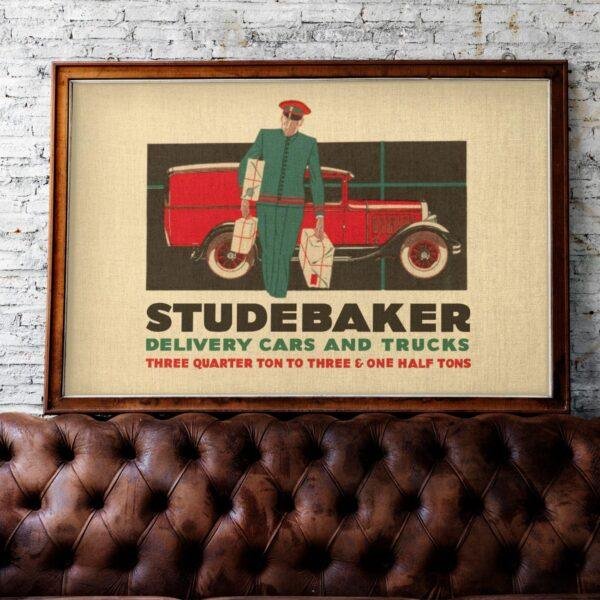 Classic Car Posters | Studebaker Vintage Art Prints for Home Decor | American Heritage Wall Art & Gifts