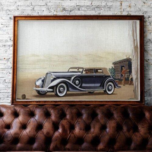 1935 Lincoln LeBaron Convertible Sedan - Car Poster instant download