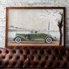 1935 Lincoln LeBaron Convertible Roadster - Car Poster instant download